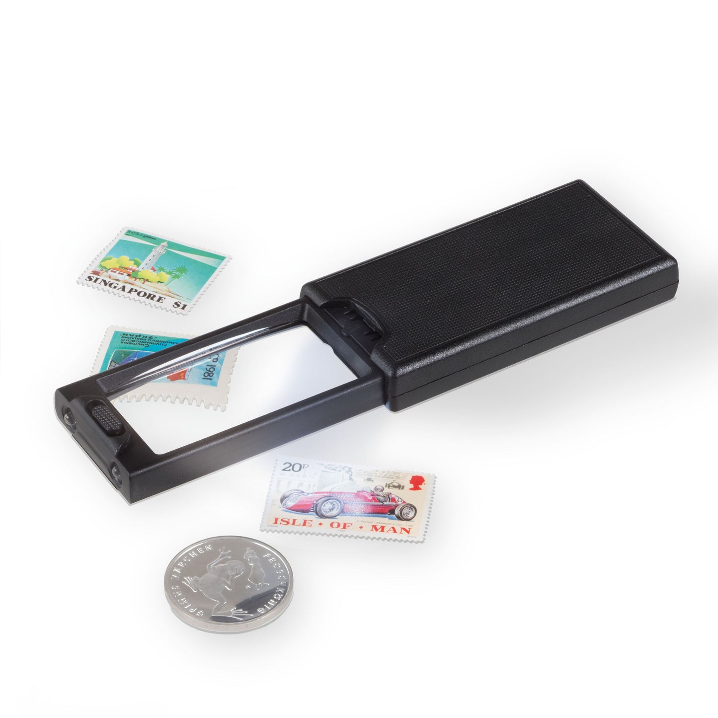 Pull-Out LED Magnifier 2.5X & 45X