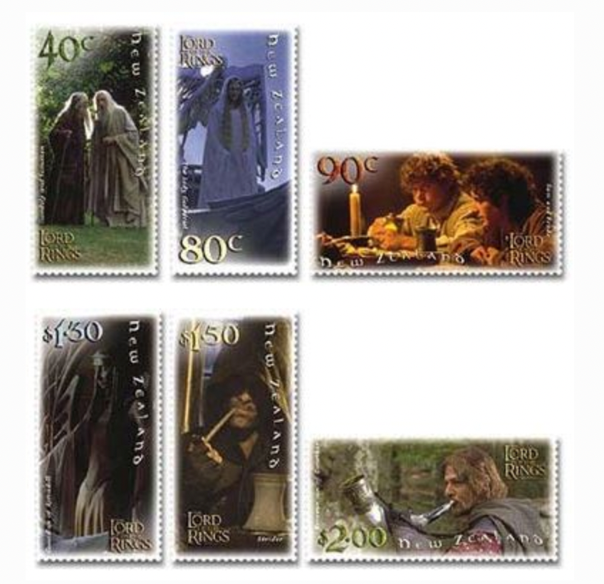 Set of 6 Mint Stamps