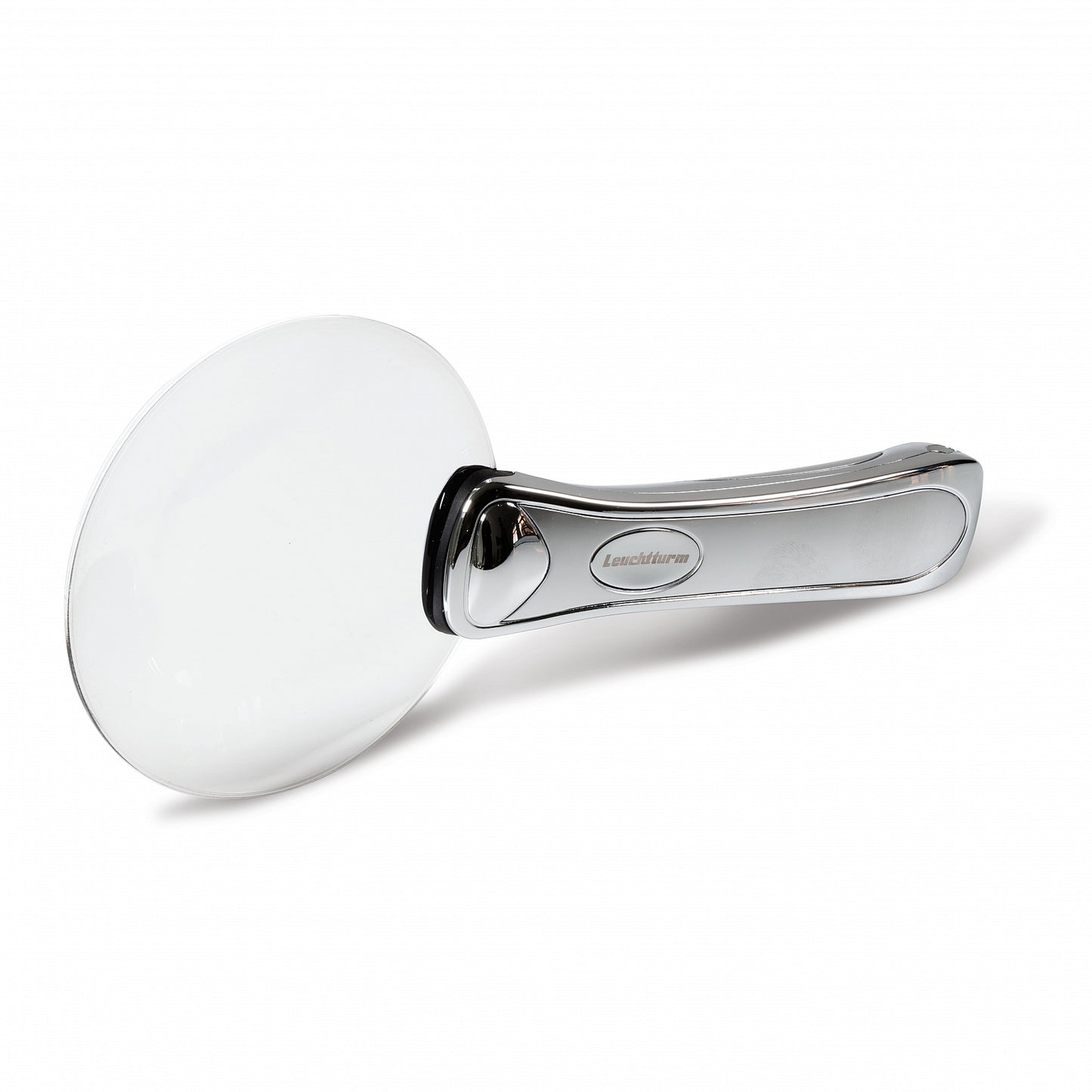 Frameless Magnifier with Chrome Handle