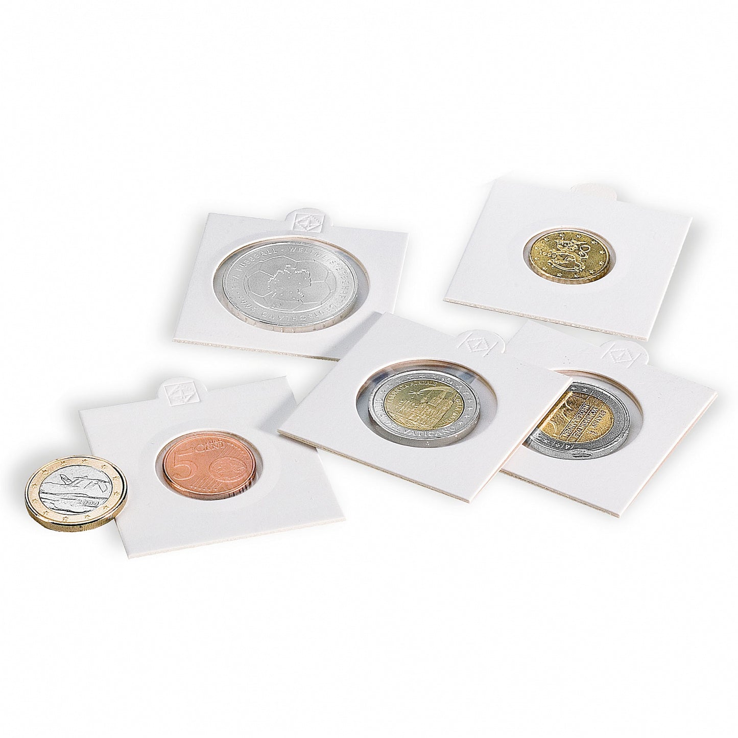Self-Adhesive Coin Holders